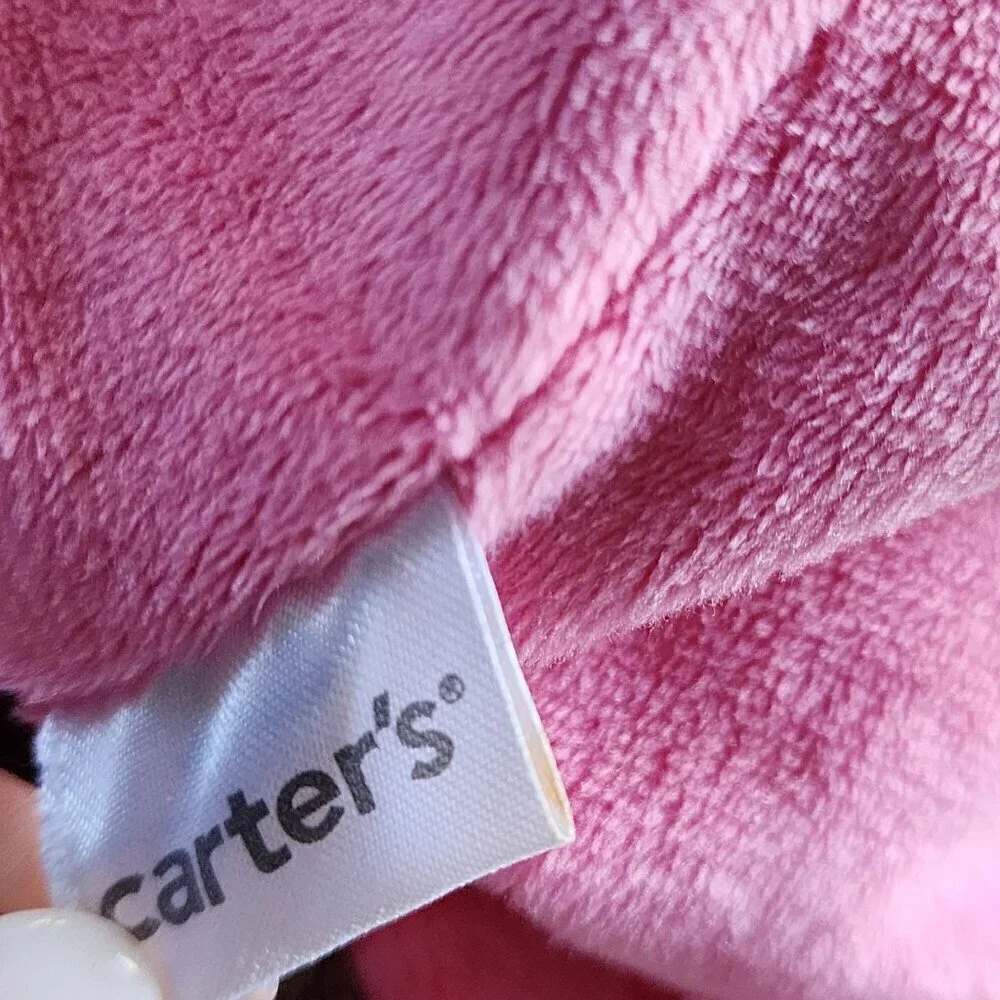 Carter's Pink bear musical pull toy Rock a bye baby